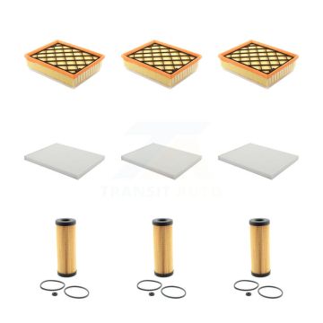 3x Air + 3x Cabin + 3x Engine Cartridge Oil Filter (9 Total) Kit For Ford Edge Fusion MKX KFM-101941