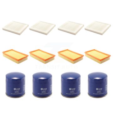 4x Air + 4x Cabin + 4x Engine Oil Filter (12 Total) Kit For Mazda 6 2.5L KFM-101942