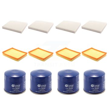 4x Air + 4x Cabin + 4x Engine Oil Filter (12 Total) Kit For Kia Optima Magentis KFM-101946