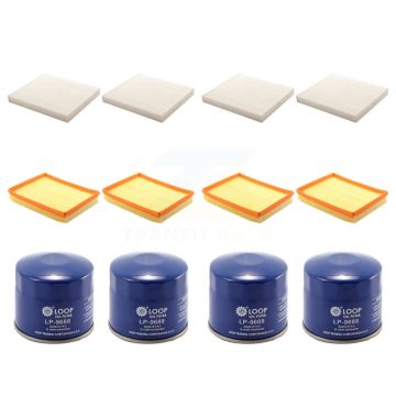 4x Air + 4x Cabin + 4x Engine Oil Filter (12 Total) Kit For Kia Optima Magentis KFM-101947