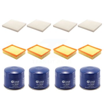 4x Air + 4x Cabin + 4x Engine Oil Filter (12 Total) Kit For Hyundai Sonata 2.4L KFM-101949