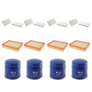 4x Air + 4x Cabin + 4x Engine Oil Filter (12 Total) Kit For Jeep Liberty Dodge Nitro KFM-101956