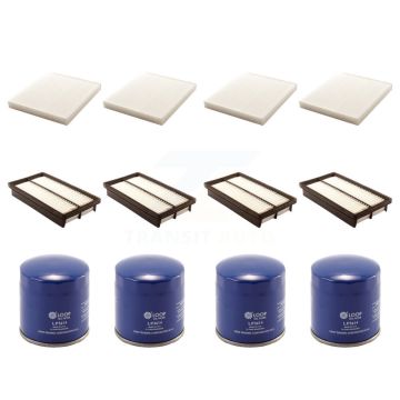 4x Air + 4x Cabin + 4x Engine Oil Filter (12 Total) Kit For 10-12 Mazda CX-7 2.3L 2.5L KFM-101961