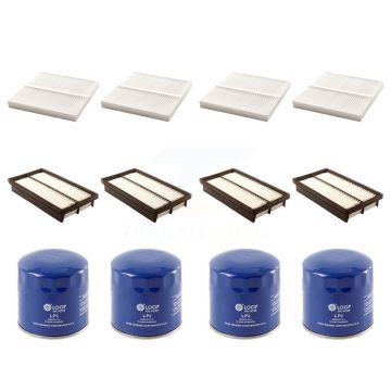 4x Air + 4x Cabin + 4x Engine Oil Filter (12 Total) Kit For 2003-2008 Mazda 6 3.0L KFM-101963
