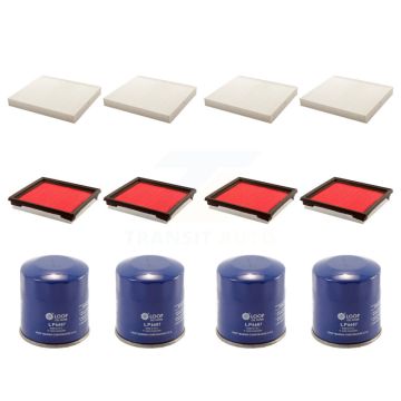 4x Air + 4x Cabin + 4x Engine Oil Filter (12 Total) Kit For INFINITI G37 QX50 EX35 G35 KFM-101966