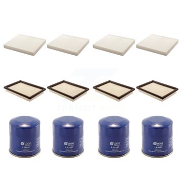 4x Air + 4x Cabin + 4x Engine Oil Filter (12 Total) Kit For INFINITI Q50 Q60 FX35 QX70 KFM-101967