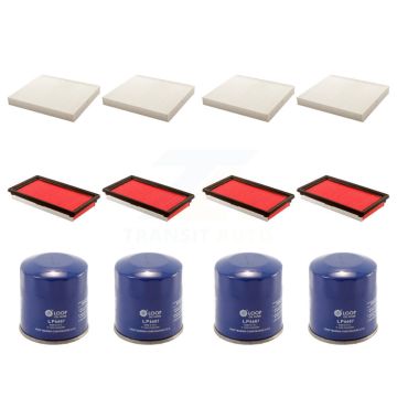 4x Air + 4x Cabin + 4x Engine Oil Filter (12 Total) Kit For INFINITI Q50 KFM-101970