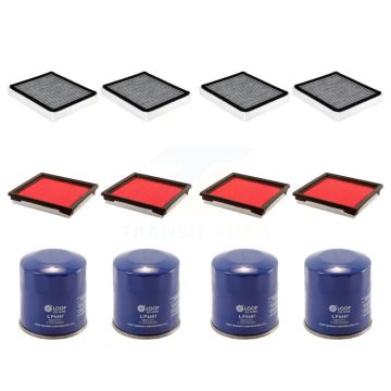 4x Air + 4x Cabin + 4x Engine Oil Filter (12 Total) Kit For INFINITI QX50 2 Required KFM-101971