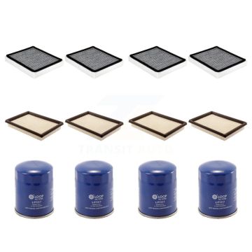 4x Air + 4x Cabin + 4x Engine Oil Filter (12 Total) Kit For INFINITI QX70 5.0L 2 Required KFM-101972