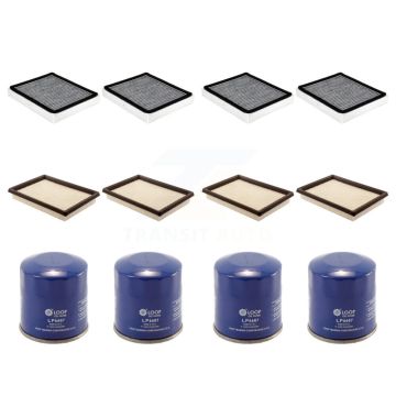 4x Air + 4x Cabin + 4x Engine Oil Filter (12 Total) Kit For INFINITI Q50 Q60 QX70 KFM-101973