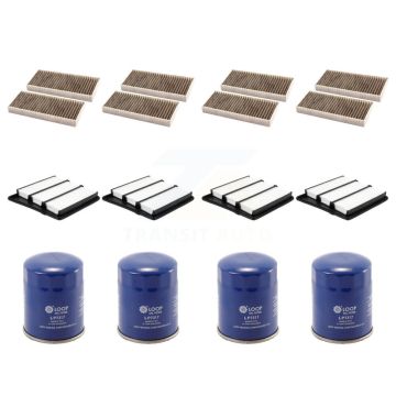4x Air + 4x Cabin + 4x Engine Oil Filter (12 Total) Kit For 16-19 Nissan TITAN XD 5.6L KFM-101975
