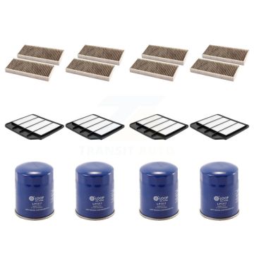 4x Air + 4x Cabin + 4x Engine Oil Filter (12 Total) Kit For Nissan Armada Rectangular KFM-101978