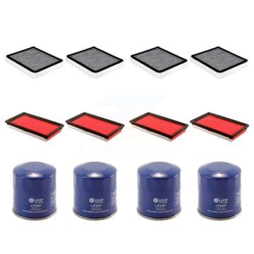 4x Air + 4x Cabin + 4x Engine Oil Filter (12 Total) Kit For 17-18 INFINITI Q50 2 Required KFM-101980