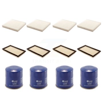 4x Air + 4x Cabin + 4x Engine Oil Filter (12 Total) Kit For Nissan INFINITI X-Trail G35 KFM-101982