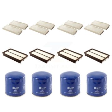 4x Air + 4x Cabin + 4x Engine Oil Filter (12 Total) Kit For Mazda MPV KFM-101992