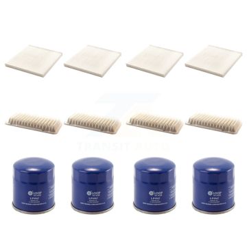 4x Air + 4x Cabin + 4x Engine Oil Filter (12 Total) Kit For Pontiac Vibe KFM-101997