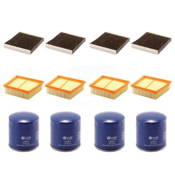 4x Air + 4x Cabin + 4x Engine Oil Filter (12 Total) Kit For Ford Fiesta KFM-102000