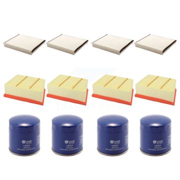 4x Air + 4x Cabin + 4x Engine Oil Filter (12 Total) Kit For 2018-2019 Ford EcoSport 1.0L KFM-102002