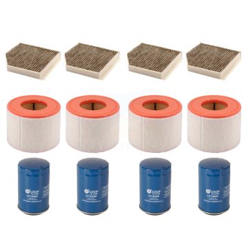 4x Air + 4x Cabin + 4x Engine Oil Filter (12 Total) Kit For Audi A6 Quattro KFM-102004