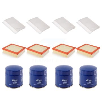 4x Air + 4x Cabin + 4x Engine Oil Filter (12 Total) Kit For Jeep Compass Renegade Fiat KFM-102009