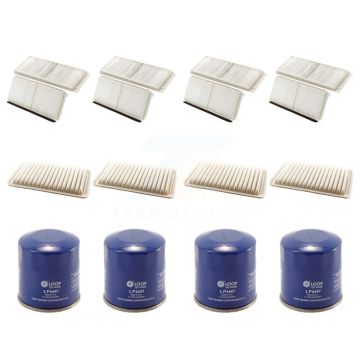 4x Air + 4x Cabin + 4x Engine Oil Filter (12 Total) Kit For 2011-2014 Mazda 2 KFM-102021