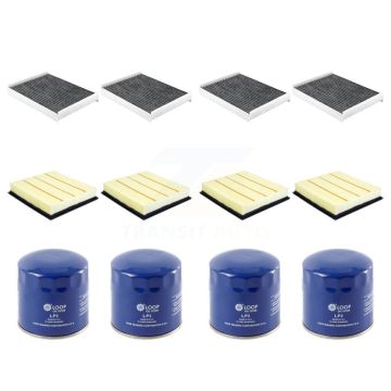 4x Air + 4x Cabin + 4x Engine Oil Filter (12 Total) Kit For Ford F-350 Super Duty F-250 KFM-102027