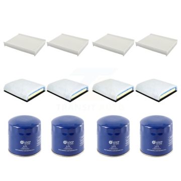 4x Air + 4x Cabin + 4x Engine Oil Filter (12 Total) Kit For Ford F-450 Super Duty F-550 KFM-102028