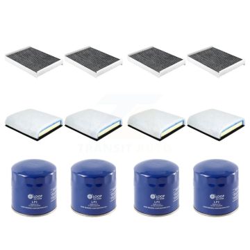 4x Air + 4x Cabin + 4x Engine Oil Filter (12 Total) Kit For Ford F-450 Super Duty F-550 KFM-102029