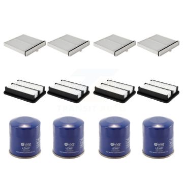 4x Air + 4x Cabin + 4x Engine Oil Filter (12 Total) Kit For Toyota Yaris iA Scion KFM-102031