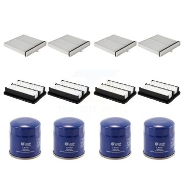 4x Air + 4x Cabin + 4x Engine Oil Filter (12 Total) Kit For Toyota Yaris KFM-102033