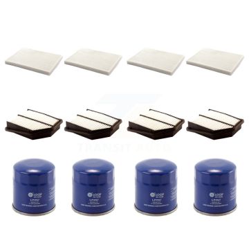 4x Air + 4x Cabin + 4x Engine Oil Filter (12 Total) Kit For Suzuki Grand Vitara 2.4L KFM-102036