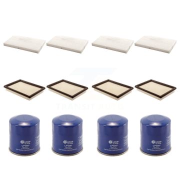 4x Air + 4x Cabin + 4x Engine Oil Filter (12 Total) Kit For Nissan Sentra Juke KFM-102038