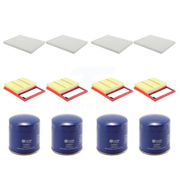4x Air + 4x Cabin + 4x Engine Oil Filter (12 Total) Kit For Ford Fusion Lincoln MKZ SSV KFM-102044