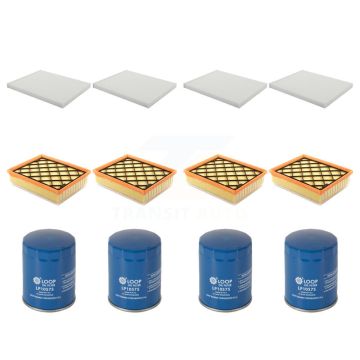 4x Air + 4x Cabin + 4x Engine Oil Filter (12 Total) Kit For Ford Edge Lincoln MKZ KFM-102046