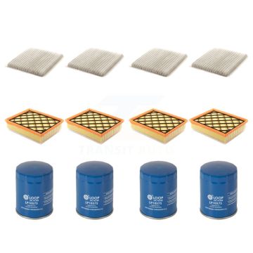 4x Air + 4x Cabin + 4x Engine Oil Filter (12 Total) Kit For 15 Ford Edge 3.5L To 01 19 15 KFM-102047
