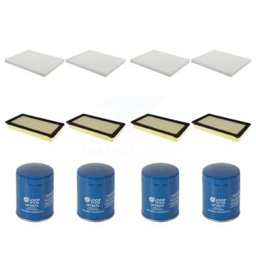 4x Air + 4x Cabin + 4x Engine Oil Filter (12 Total) Kit For 16 Lincoln MKX Old Body Style KFM-102048
