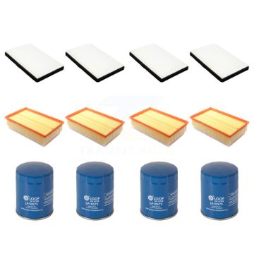 4x Air + 4x Cabin + 4x Engine Oil Filter (12 Total) Kit For Chevrolet Impala Limited KFM-102052