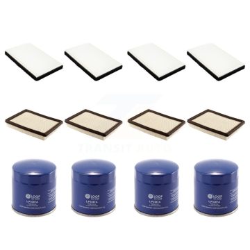 4x Air + 4x Cabin + 4x Engine Oil Filter (12 Total) Kit For Buick LaCrosse Chevrolet Prix KFM-102053