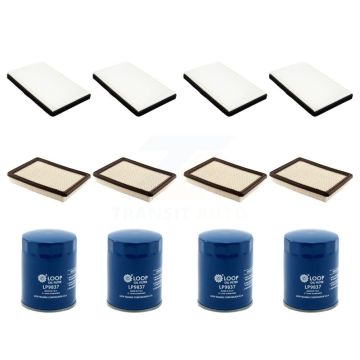 4x Air + 4x Cabin + 4x Engine Oil Filter (12 Total) Kit For Buick LaCrosse Allure 3.6L KFM-102054