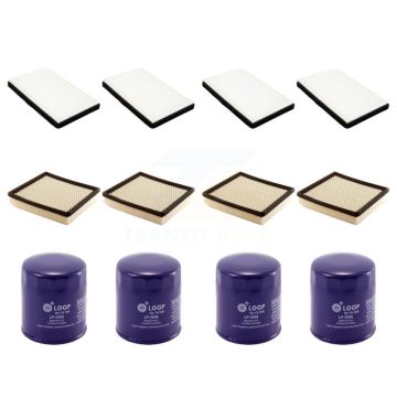 4x Air + 4x Cabin + 4x Engine Oil Filter (12 Total) Kit For Chevrolet Impala Pontiac Prix KFM-102055