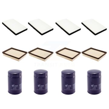 4x Air + 4x Cabin + 4x Engine Oil Filter (12 Total) Kit For 97 Chevrolet Monte Carlo 3.4L KFM-102060