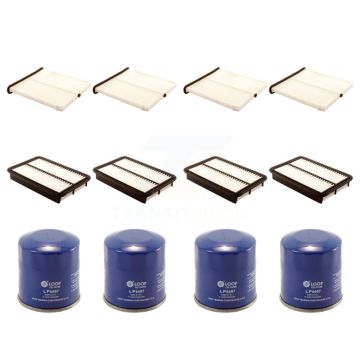 4x Air + 4x Cabin + 4x Engine Oil Filter (12 Total) Kit For Mazda CX-5 3 Sport 6 KFM-102063