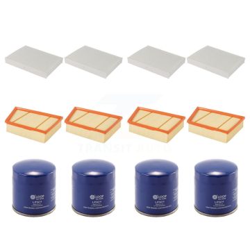 4x Air + 4x Cabin + 4x Engine Oil Filter (12 Total) Kit For Land Rover Range Evoque Sport KFM-102068