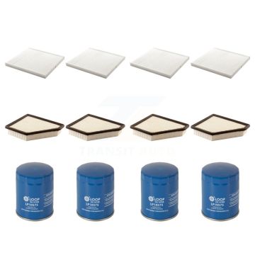 4x Air + 4x Cabin + 4x Engine Oil Filter (12 Total) Kit For Chevrolet Equinox GMC Terrain KFM-102074