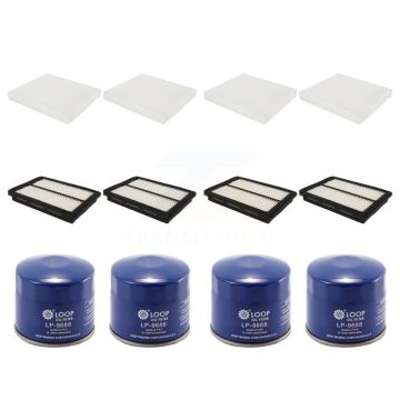 4x Air + 4x Cabin + 4x Engine Oil Filter (12 Total) Kit For Hyundai Sonata KFM-102076