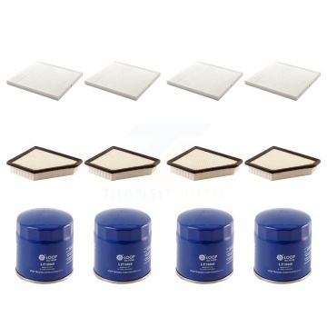 4x Air + 4x Cabin + 4x Engine Oil Filter (12 Total) Kit For 2010 Chevrolet Equinox 3.0L KFM-102079