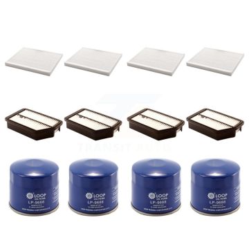 4x Air + 4x Cabin + 4x Engine Oil Filter (12 Total) Kit For Hyundai Elantra Kia Forte GT KFM-102080