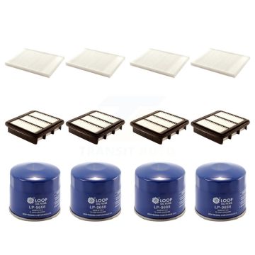 4x Air + 4x Cabin + 4x Engine Oil Filter (12 Total) Kit For Hyundai Elantra KFM-102081