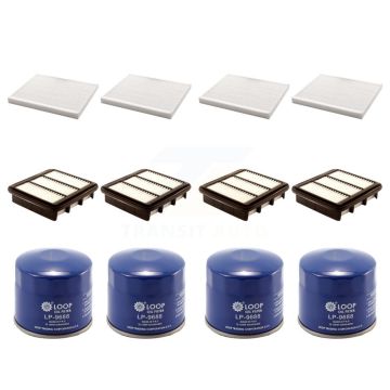 4x Air + 4x Cabin + 4x Engine Oil Filter (12 Total) Kit For Hyundai Elantra Kia Forte5 KFM-102084