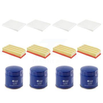 4x Air + 4x Cabin + 4x Engine Oil Filter (12 Total) Kit For Jeep Wrangler 2.0L KFM-102087